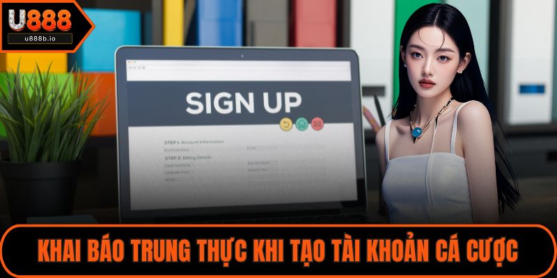 Khai báo trung thực khi tạo tài khoản cá cược